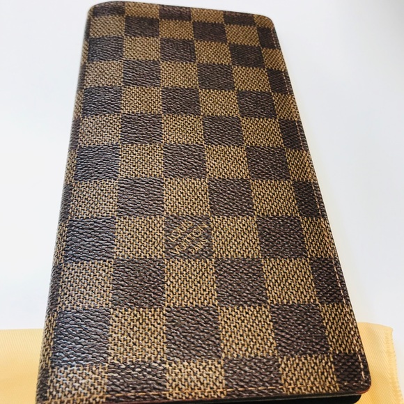 🌟GENUINE LOUIS VUITTON Damier Ebene Brazza Wallet - Picture 7 of 16